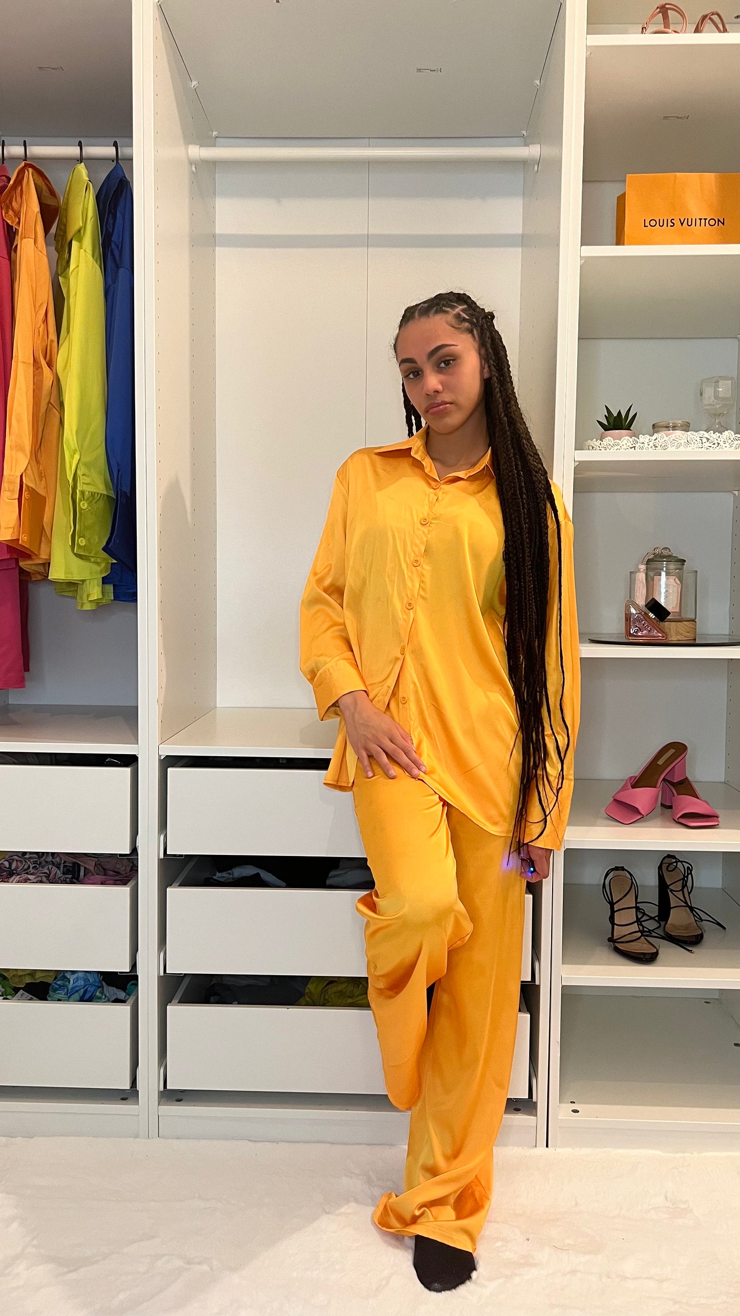 ENSEMBLE FLUIDE JAUNE